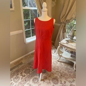 Lafayette 148 Newyork Linen Midi Dress size 8